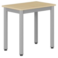 SCOLAIRE - Decouvrir - Table CARÉLIE plateau ép.19 mm mélaminé chant ABS piètement époxy - 60x40 cm - T3