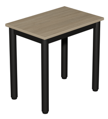 SCOLAIRE - Decouvrir - Table CARÉLIE plateau ép.19 mm mélaminé chant ABS piètement époxy - 60x40 cm - T3