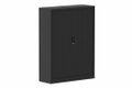Armoire à rideaux H160xL120cm 3 tablettes
