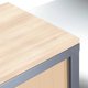 Top armoire à rideaux L120xP43cm acacia