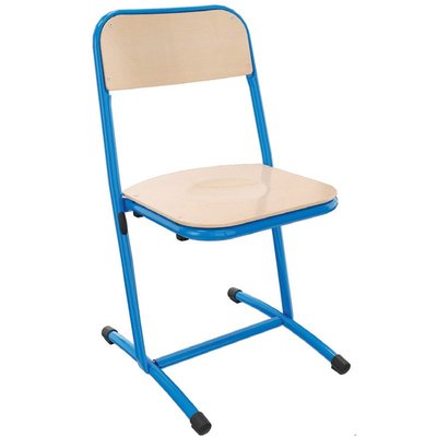 SCOLAIRE - Apprendre - Chaise SAKI assise et dossier bois Blueprotech® piètement époxy - T5