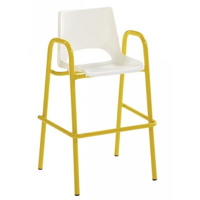 SCOLAIRE - Decouvrir - Bridge haut CIEL coque polypropylène piètement époxy - H52 cm