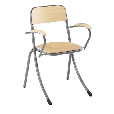 SCOLAIRE - Apprendre - Bridge TRÉVISE AST assise et dossier Blueprotech® accoudoir bois piètement époxy - T6