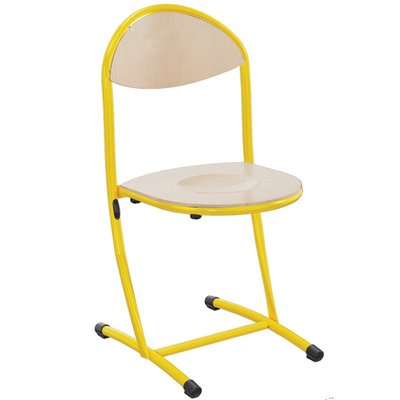 SCOLAIRE - Apprendre - Chaise HÉLIA assise et dossier bois Blueprotech® piètement époxy - T6