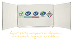 TRIPTYQUE tableau en émail H.120xL.200cm (largeur totale volets ouverts : L.400cm) PRIX HORS INSTALLATION