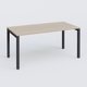 Plan droit 180x80cm, plateau acacia, structure anthracite