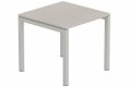 Module composable pied arche L.80xP.80cm, départ, plateau acacia, structure aluminium