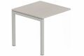 Module composable pied arche L.80xP.80cm, suivant, plateau acacia, structure aluminium