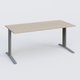 K1 Plateau droit 160x80 pieds fixe. Plateau Acacia et pietement Aluminium