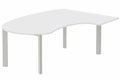 K7 compact 90° manager 190x141x104x60cm, plateau blanc, structure aluminium