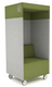 Phonebox acoustique permet de passer les appels sans gêner les autres, coloris vert et gris 
