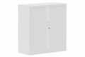 Armoire à rideaux H105xL100cm 2 tablettes