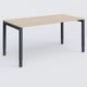 Bureau droit gamme K3 160-80 cm hauteur réglable. Plateau Hêtre et pietement Anthracite.