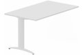 Module composable pied i, L.120xP.80cm, suivant, plateau blanc, structure blanc, plateau blanc, structure blanc