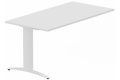 Module composable pied i, L.160xP.80cm, suivant, plateau blanc, structure blanc, plateau blanc, structure blanc