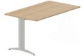 Module composable pied i, L.120xP.80cm, suivant, plateau hêtre, structure aluminium, plateau hêtre, structure aluminium