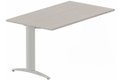 Module composable pied i, L.120xP.80cm, suivant, plateau acacia, structure aluminium, plateau acacia, structure aluminium