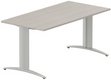 Module composable pied i, L.160xP.80cm, départ, plateau acacia, structure aluminium, plateau acacia, structure aluminium