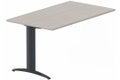 Module composable pied i, L.140xP.80cm, suivant, plateau acacia, structure anthracite, plateau acacia, structure anthracite