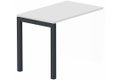 Module composable pied arche L.120xP.60cm, suivant, plateau blanc, structure anthracite