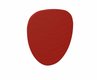 LEAF panneau acoustique mural L.133xH.161cm ép.3cm, crochets livrés, coloris Blazer rouge intense