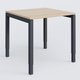 Bureau droit gamme K3 80-80 cm hauteur réglable. Plateau Hêtre et pietement Anthracite.