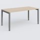 Bureau droit gamme K3 160-80 cm hauteur réglable. Plateau Hêtre et pietement Aluminium.