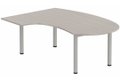 K3 compact 90° manager 190x141x104x60cm, plateau acacia, structure aluminium