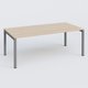 K3 plan droit 200x100cm, plateau hêtre, structure aluminium