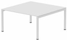 K3 plan carré 165x165cm, plateau blanc, structure blanc