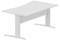 Plan vague symétrique, VDF Métal, 160x90x80cm blanc/blanc - sur délai