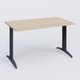 K2 Plateau droit 120x80 pieds fixe. Plateau Hêtre et pietement Anthracite