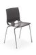 GLOSSY chaise 4 pieds polypropylène coloris anthracite brillant