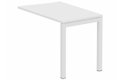 Retour vague à droite 90x60cm sur pied blanc/blanc - sur délai