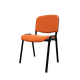 JOKER + chaise 4 pieds, tissu BONDAI coloris orange (BNB)