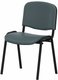 JOKER + chaise 4 pieds, tissu BONDAI coloris gris moyen (BNJ)