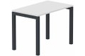 Module composable pied arche L.120xP.60cm, départ, plateau blanc, structure anthracite