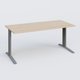 K1 Plateau droit 160x80 pieds fixe. Plateau Hêtre et pietement Aluminium
