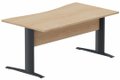 Plan vague symétrique, VDF Bois, 180x90x80cm hêtre/anthracite