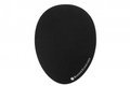 Tapis de souris antibactérien, forme œuf, L.23xP.30xH.0,2cm, noir
