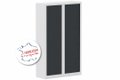 Armoire à rideaux H198xL120cm 4 tablettes