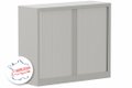 Armoire à rideaux H100xL120cm 2 tablettes