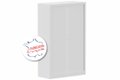 Armoire à rideaux H160xL100cm 3 tablettes