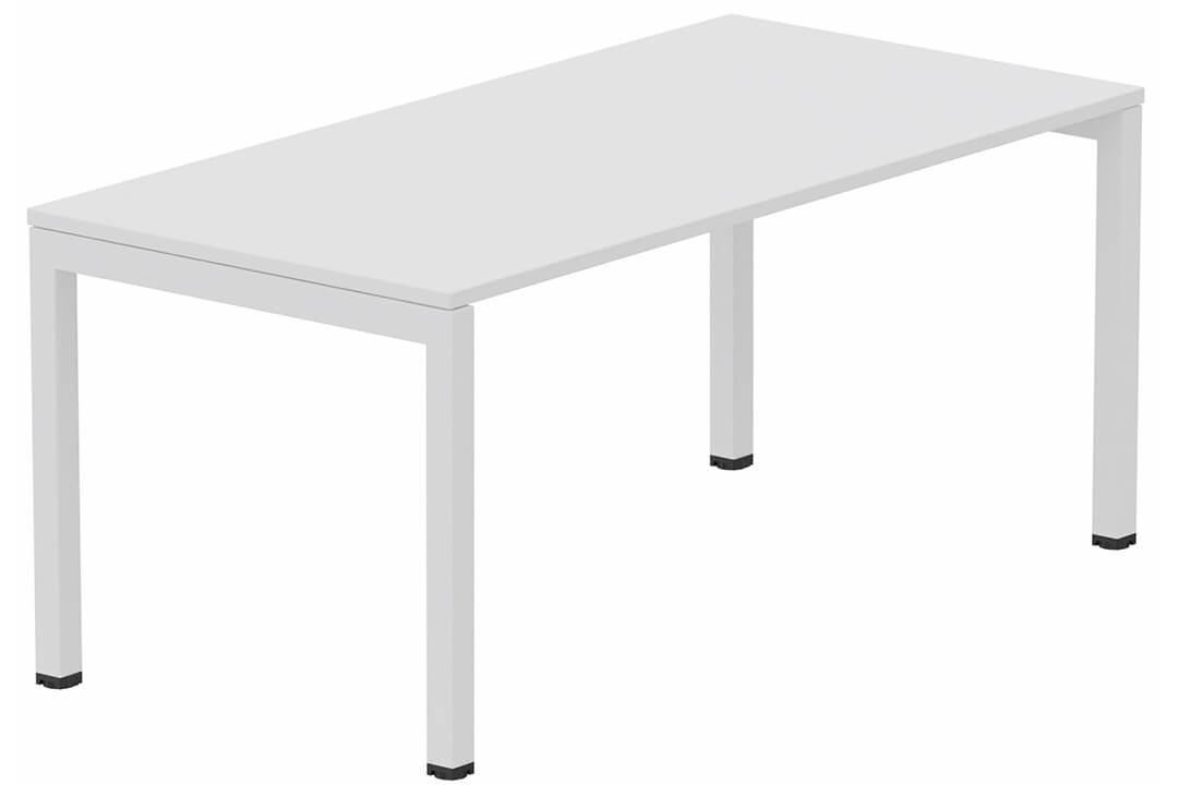 Module départ table composable 140x80cm blanc/ blanc - sur délai