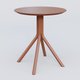Table Basse Fashion Styl piètement 4 branches en métal et plateau bois. Plateau Brun cuivré (RAL 8004) et pietement BN.