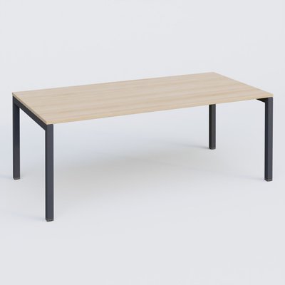 Gamme K3 - Plans droits - K3 plan droit 200x100cm, plateau hêtre, structure anthracite