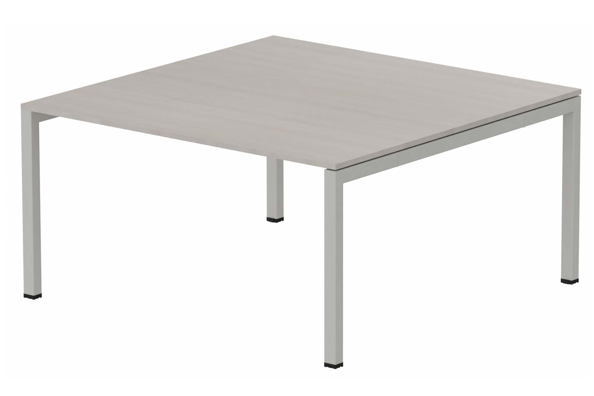 K3 plan carré 145x145cm, plateau acacia, structure aluminium