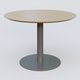 Table Basse Fashion Styl piètement colonne en métal et plateau bois. Plateau Chêne et pietement Carbon Grey.