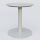 Table Basse Fashion Styl piètement colonne métalique. Plateau Gris (RAL 7038) et pietement Gris (RAL 7038).
