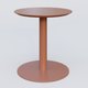 Table Basse Fashion Styl piètement colonne en métal et plateau bois. Plateau Brun cuivré (RAL 8004) et pietement Brun cuivré (RAL 8004).